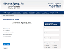 Tablet Screenshot of montanaagency.com